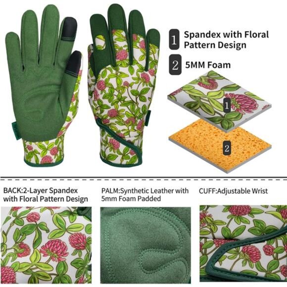 Thorn Proof&Puncture Resistant Gardening Gloves with Grip,Garden Gloves - Picture 3 of 7